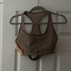 Reebok Women's Tan and Brown Sports Bra
